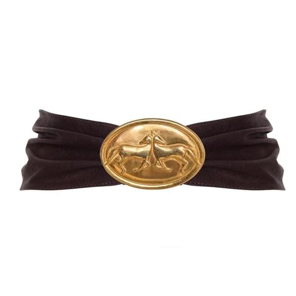 NEW JUAN DE DIOS galope leather belt in brown horse